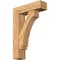 Ekena Millwork Imperial Block Smooth Bracket w/ Offset Brace, Western Red Cedar, 7 1/2"W x 26"D x 38"H BKT0806X26X38IMP05SWR - alternate 1